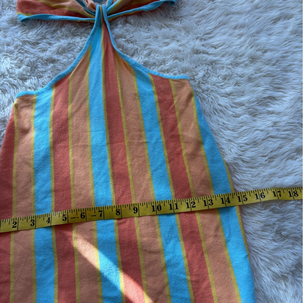 Princess Polly Orange and Blue Striped Dress - Picture 4 of 10